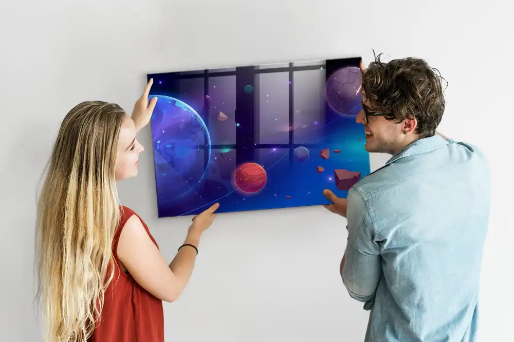 Tableau mural magnétique système planétaire