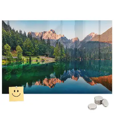 Tableau mural magnétique paysage avec un lac