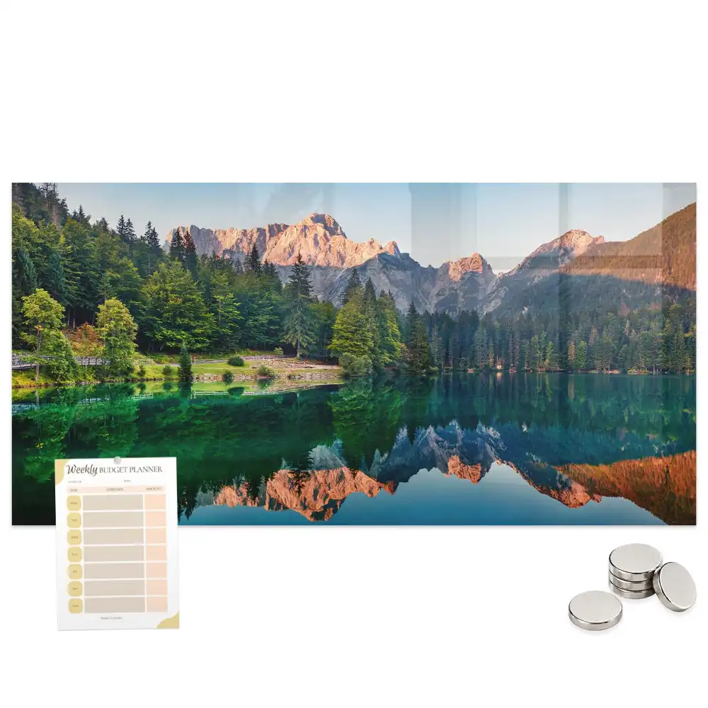 Tableau mural magnétique paysage avec un lac