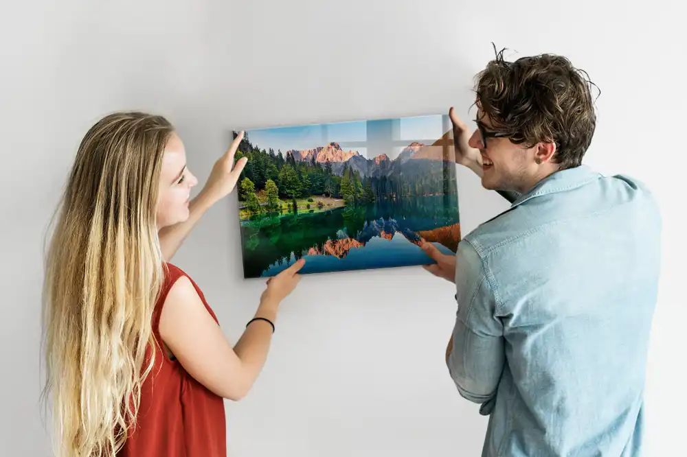 Tableau mural magnétique paysage avec un lac
