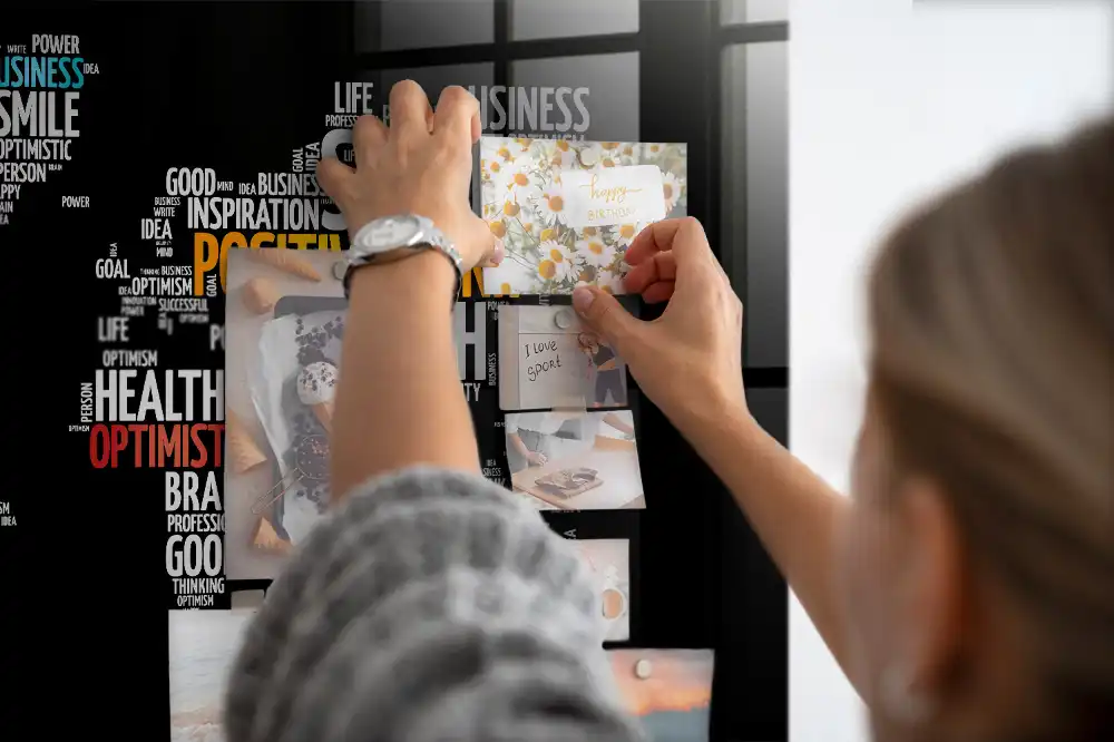 Tableau magnétique carte du monde colorée pour magnets