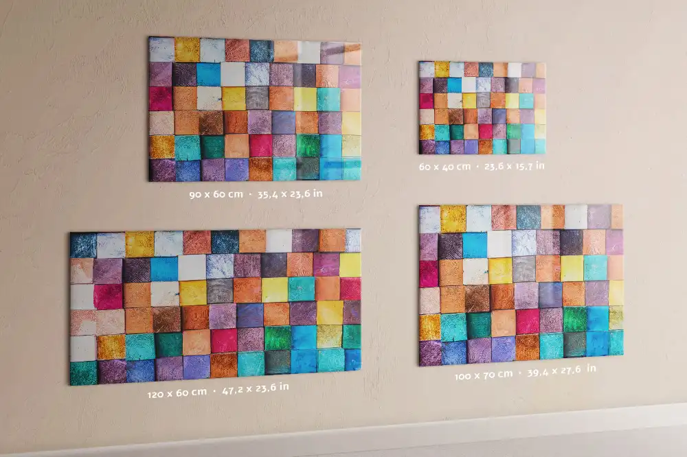 Tableau magnétique pour cubes en bois
