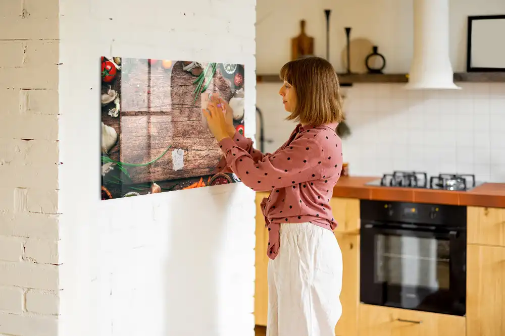 Tableau mural magnétique pour cuisine