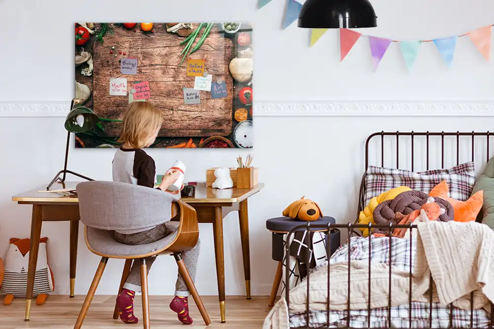 Tableau mural magnétique pour cuisine