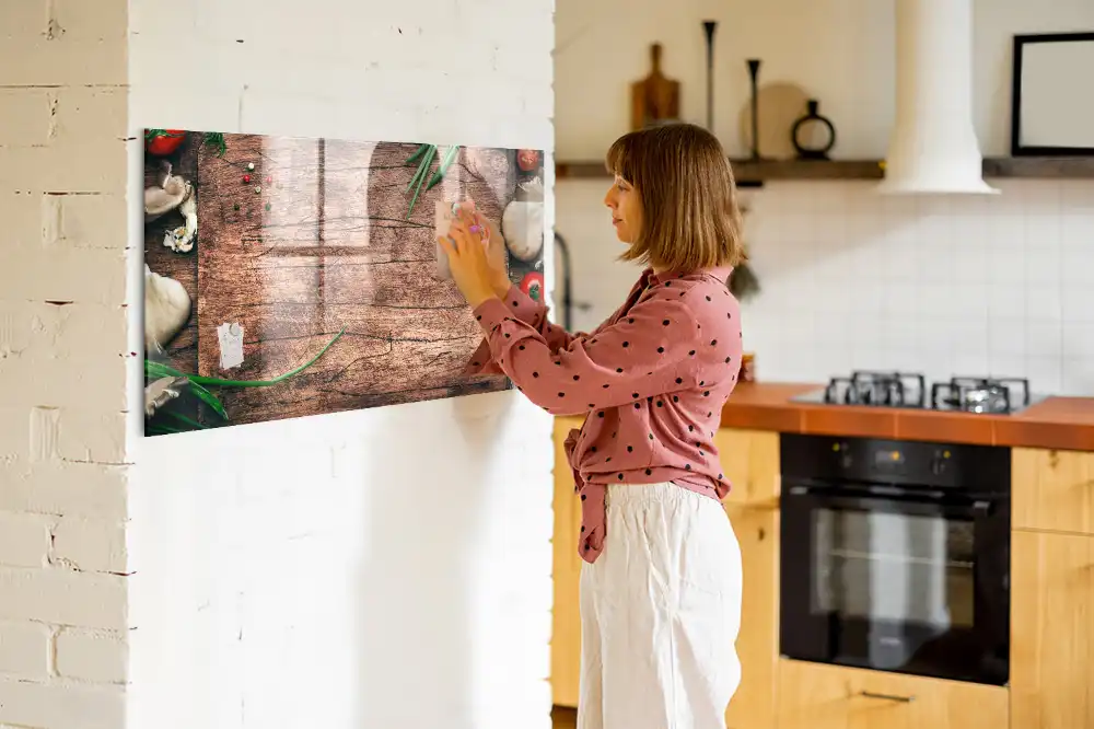 Tableau mural magnétique pour cuisine