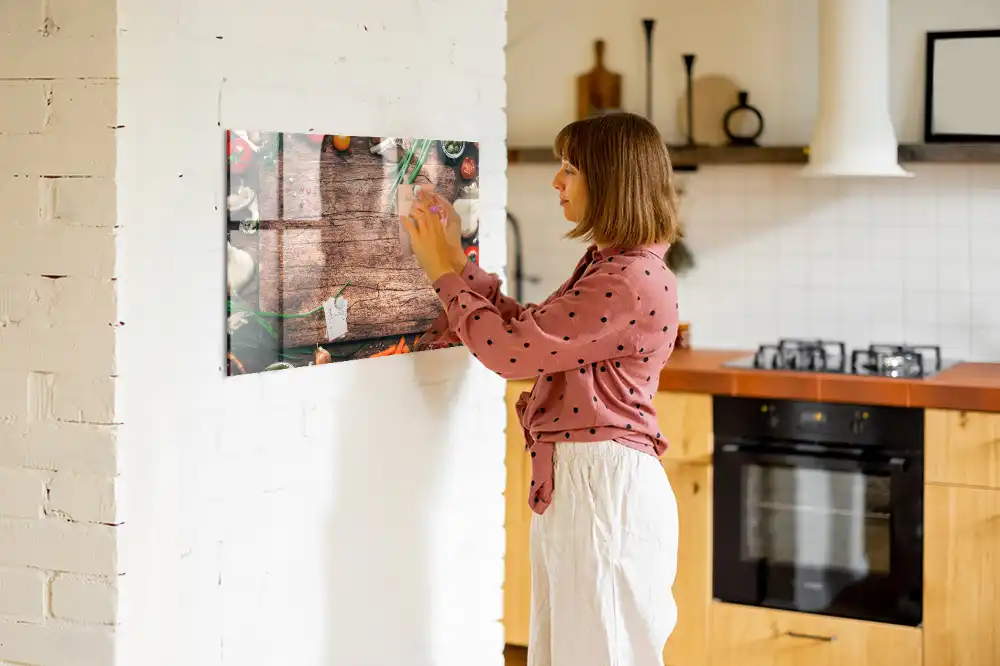 Tableau mural magnétique pour cuisine