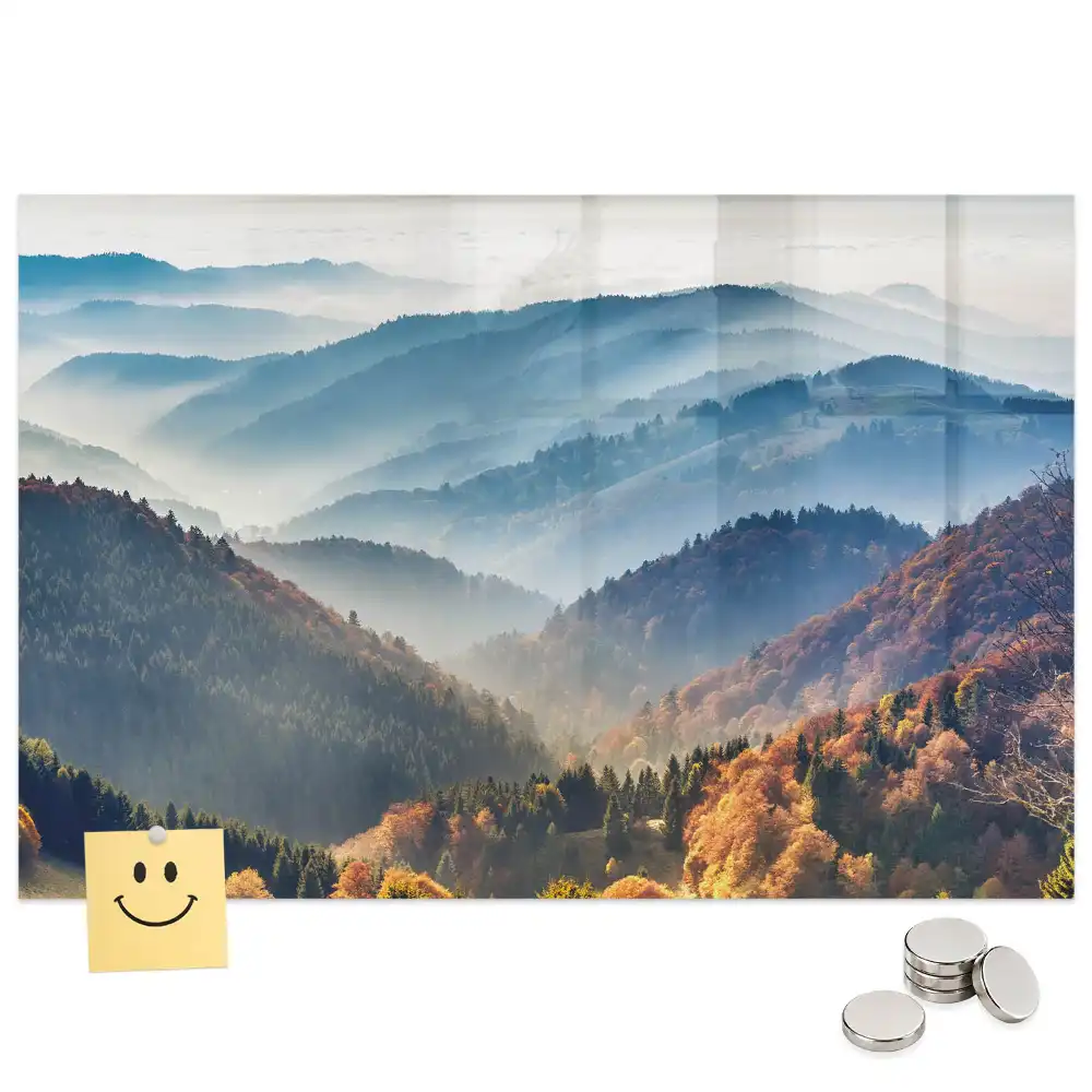 Tableau mural magnétique paysage de montagne