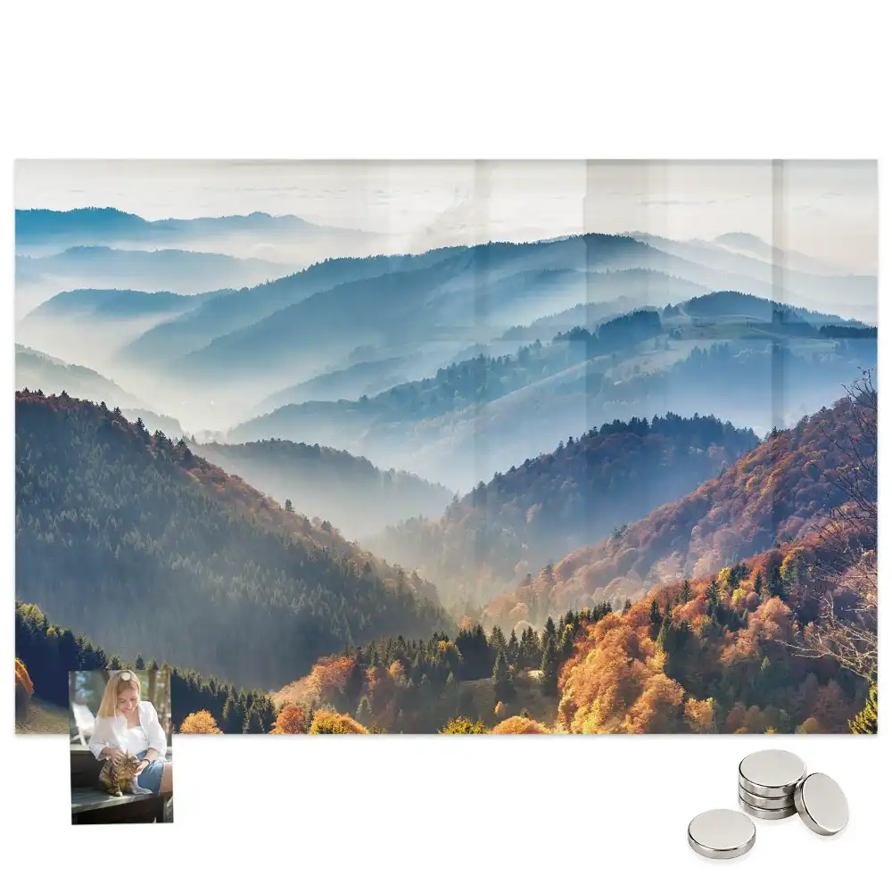 Tableau mural magnétique paysage de montagne