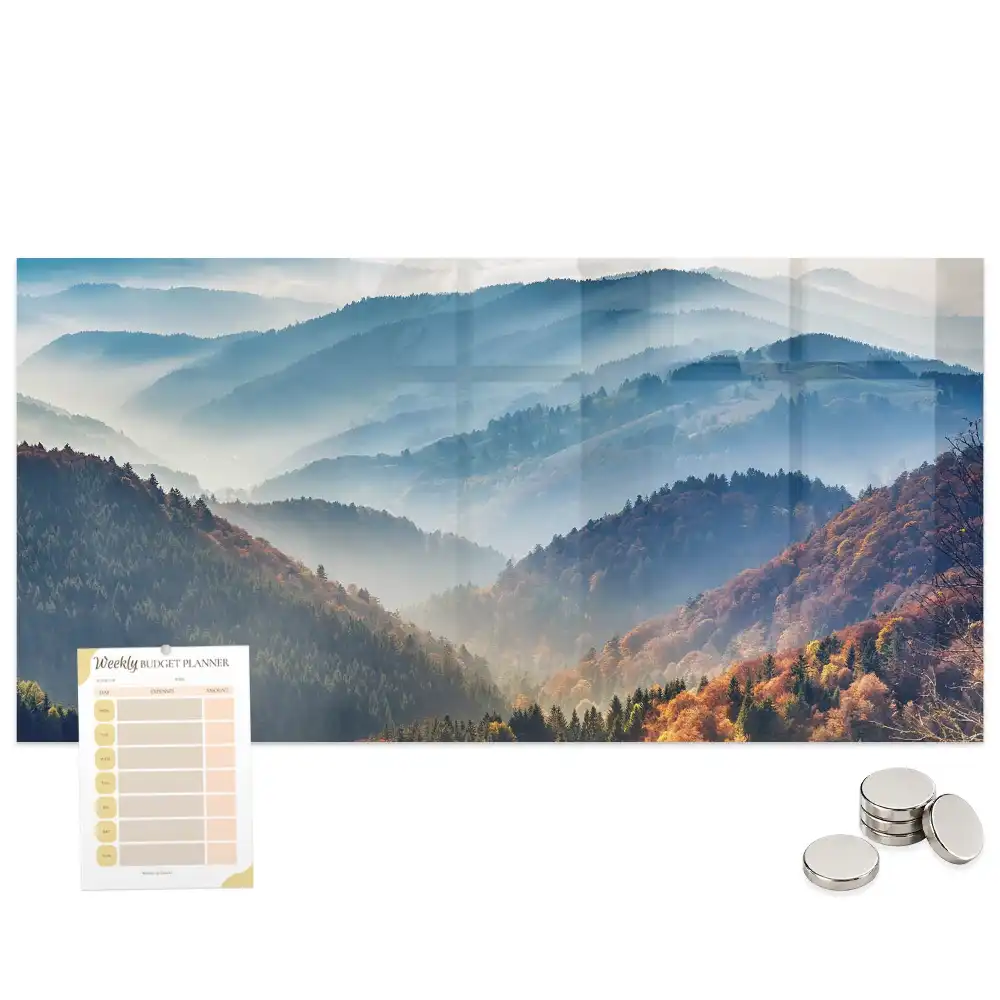 Tableau mural magnétique paysage de montagne