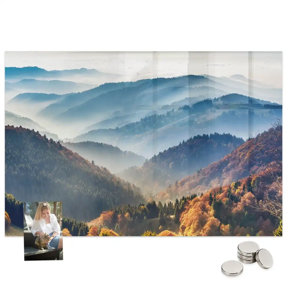 Tableau mural magnétique paysage de montagne
