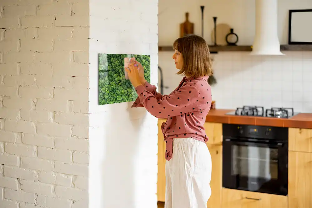 Tableau mural magnétique vue aérienne de la forêt
