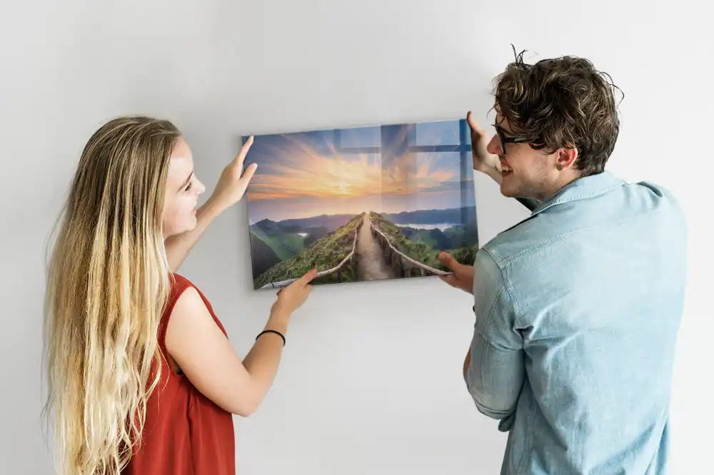 Tableau aimanté motif paysage de montagne