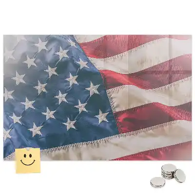 Tableau mural magnétique motif drapeau américain