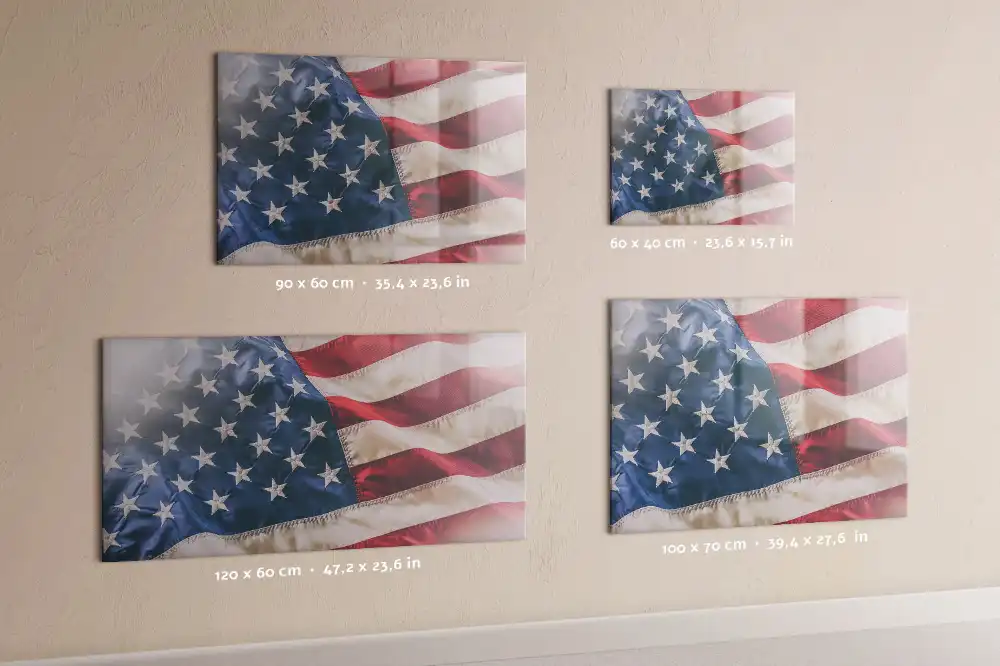 Tableau mural magnétique motif drapeau américain