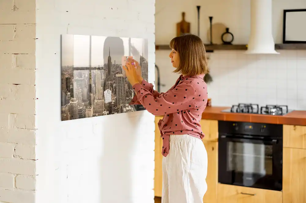 Tableau magnétique pour magnets motif paysage urbain