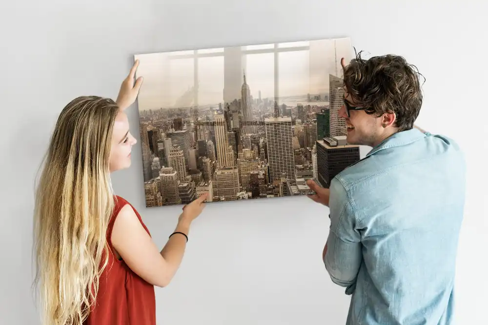 Tableau magnétique pour magnets motif paysage urbain