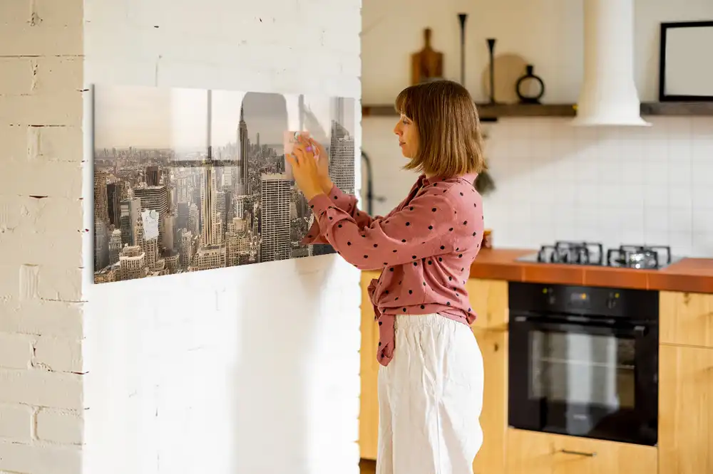 Tableau magnétique pour magnets motif paysage urbain