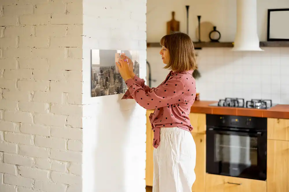 Tableau magnétique pour magnets motif paysage urbain