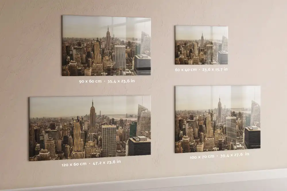 Tableau magnétique pour magnets motif paysage urbain