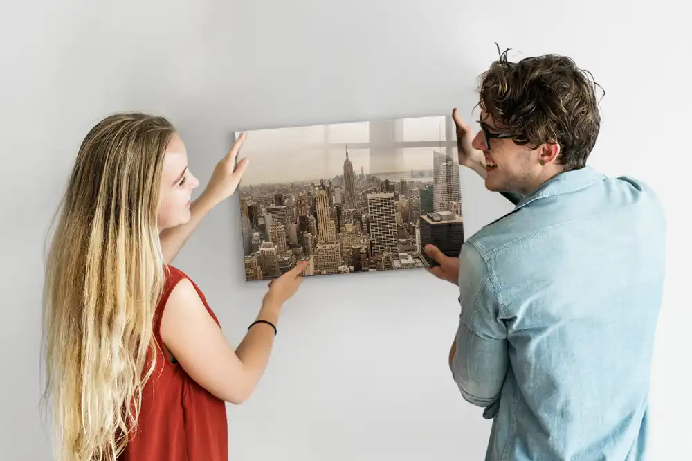 Tableau magnétique pour magnets motif paysage urbain
