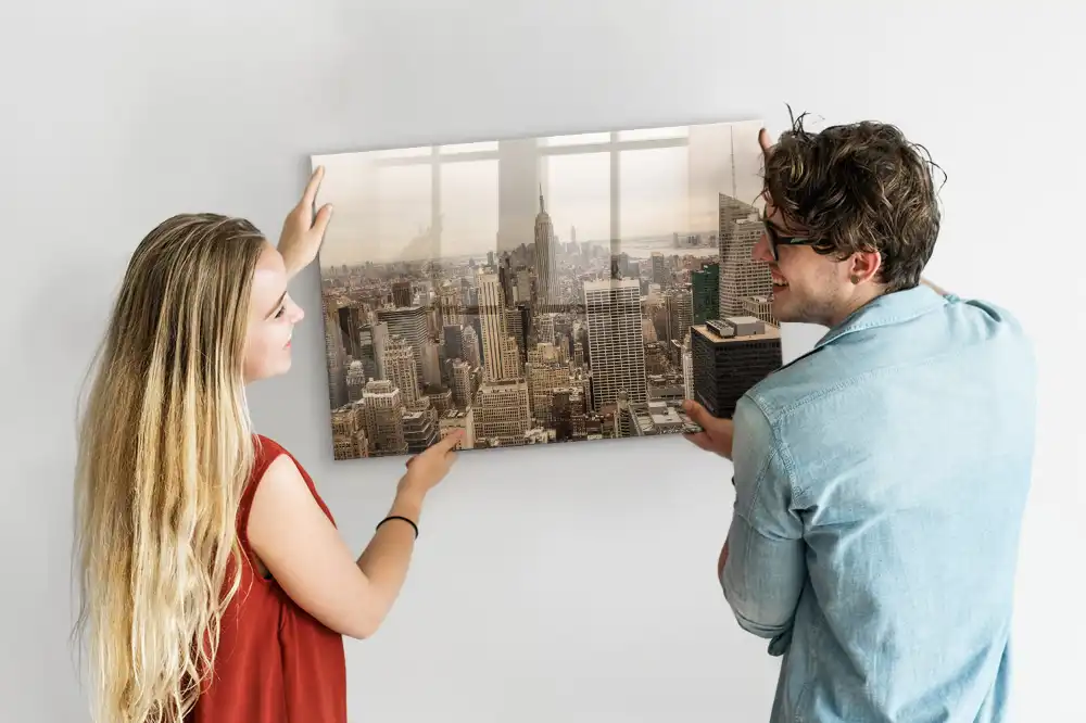 Tableau magnétique pour magnets motif paysage urbain