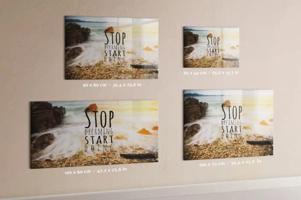 Tableau mural magnétique avec texte de motivation