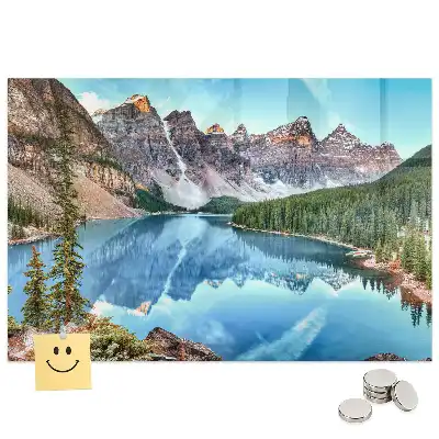 Tableau magnétique paysage de montagne pour magnets