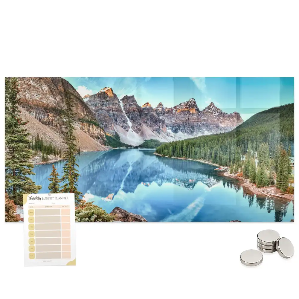Tableau magnétique paysage de montagne pour magnets