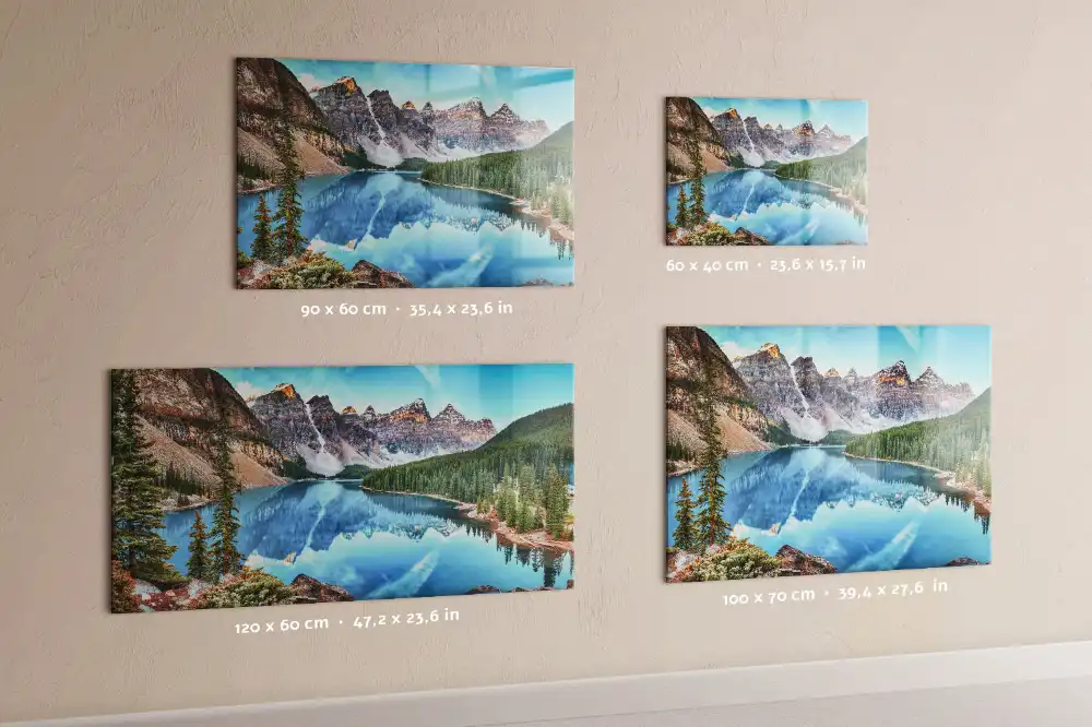 Tableau magnétique paysage de montagne pour magnets