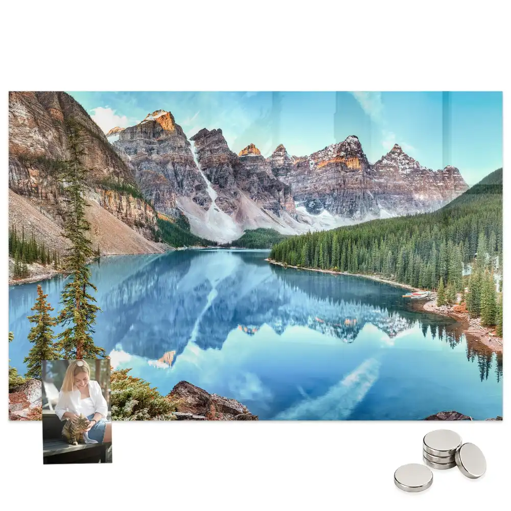 Tableau magnétique paysage de montagne pour magnets