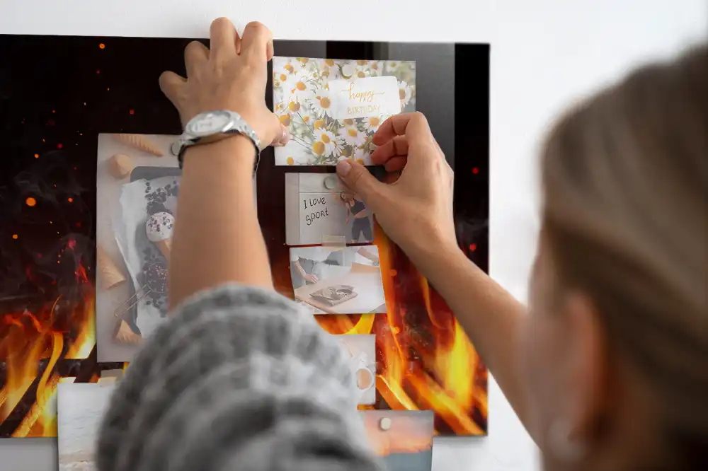 Tableau mural magnétique pour foyer