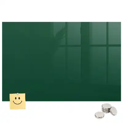 Tableau magnétique en verre vert bouteille