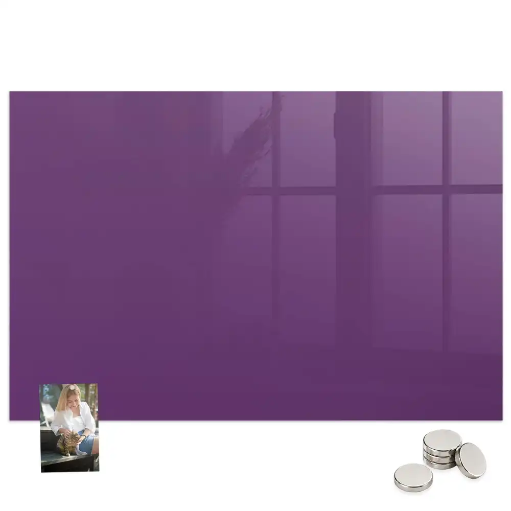 Tableau mural magnétique violet