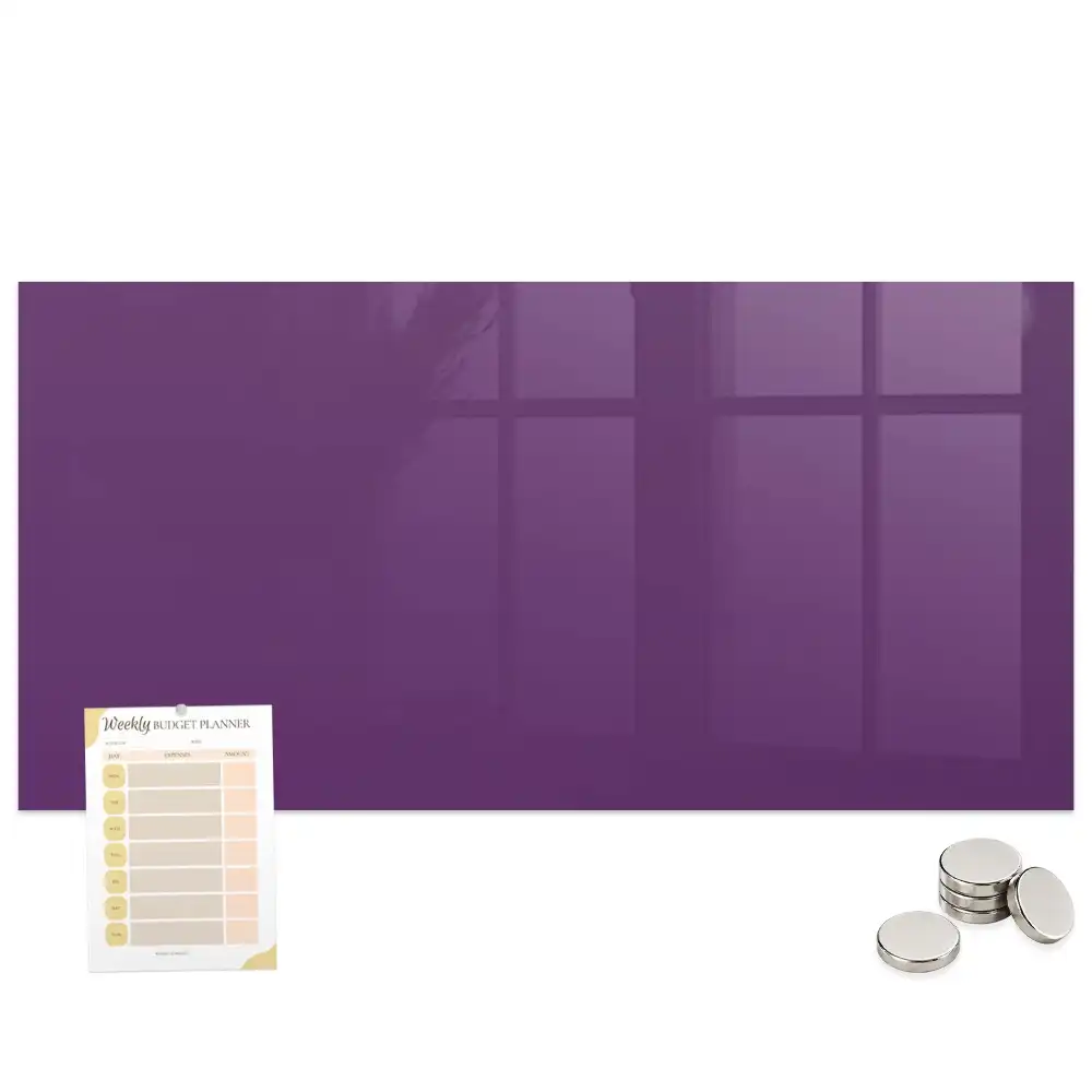 Tableau mural magnétique violet