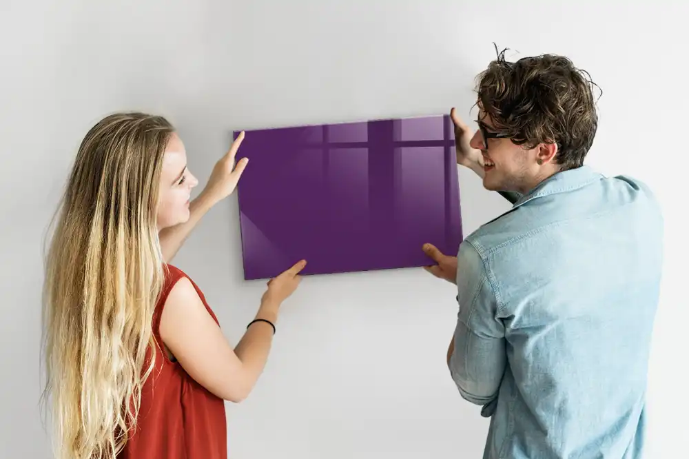 Tableau mural magnétique violet