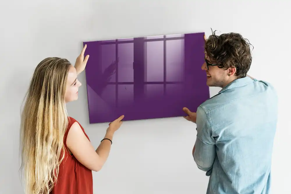 Tableau mural magnétique violet