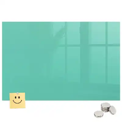Tableau magnétique en verre turquoise