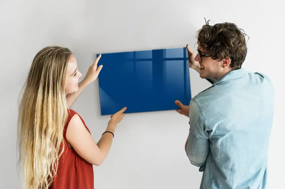 Tableau magnétique bleu pour magnets
