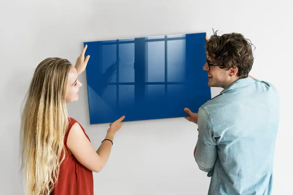 Tableau magnétique bleu pour magnets