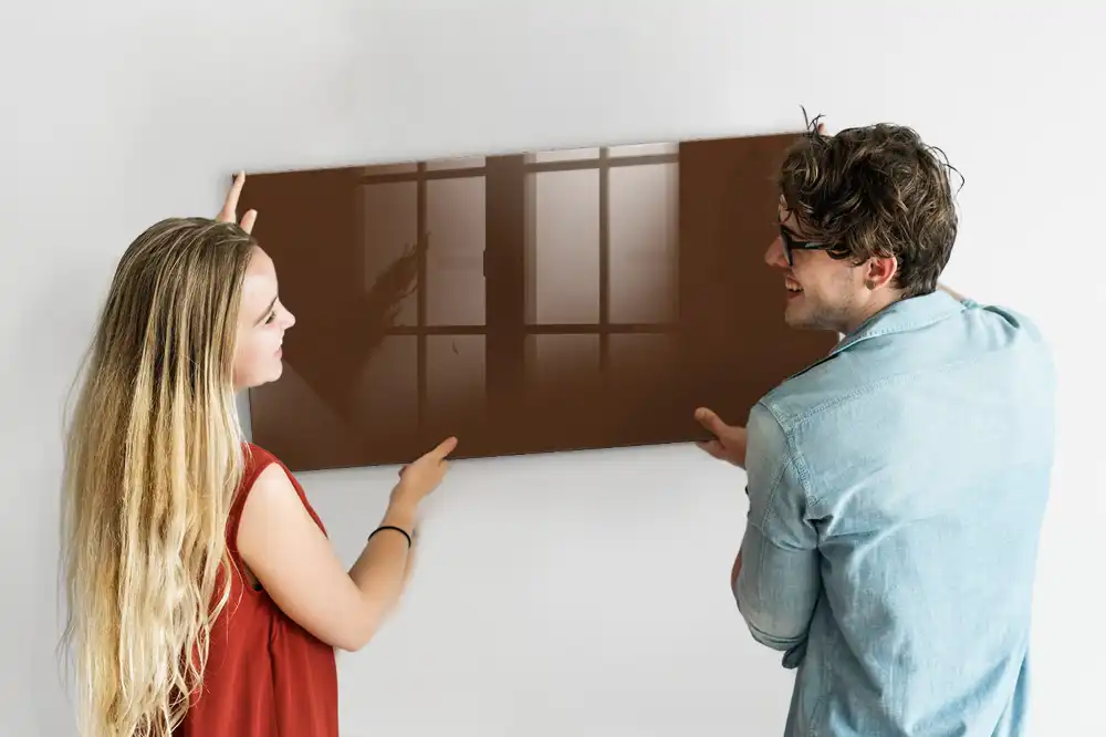 Tableau aimanté décoratif marron