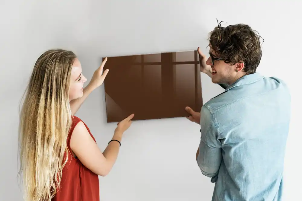 Tableau aimanté décoratif marron
