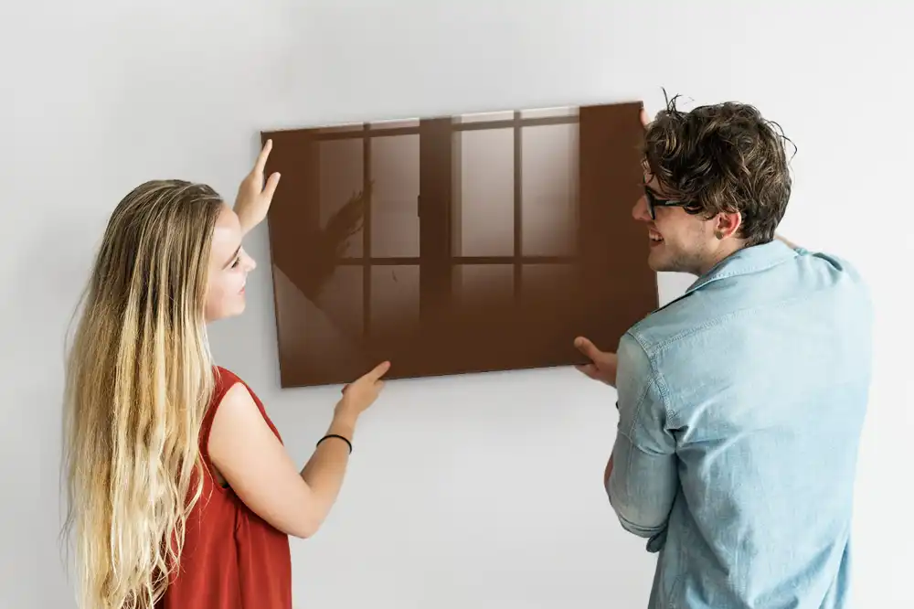 Tableau aimanté décoratif marron