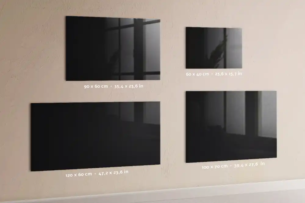 Tableau magnétique décoratif noir