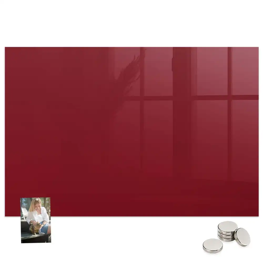 Tableau magnétique couleur bordeaux