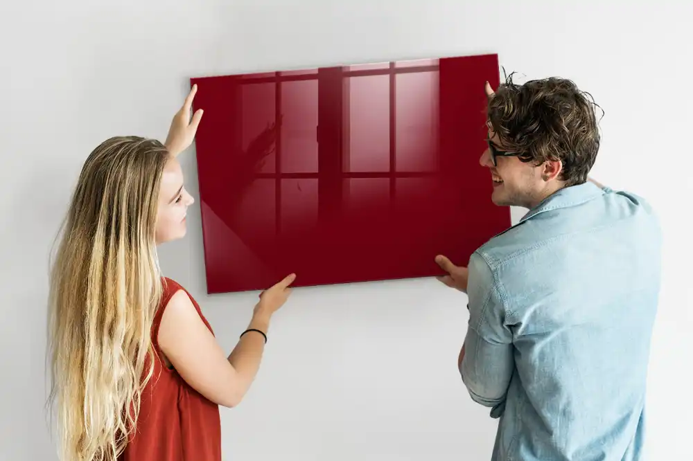 Tableau magnétique couleur bordeaux