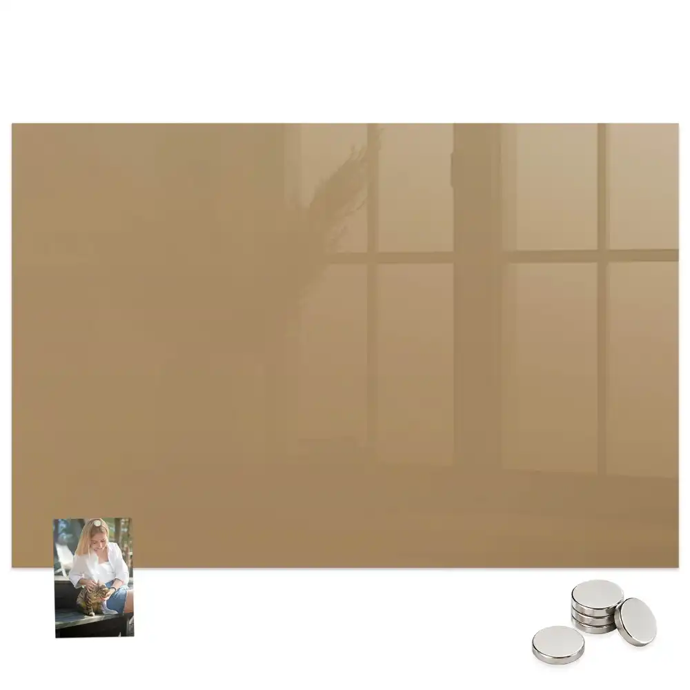 Tableau magnétique décoratif beige foncé