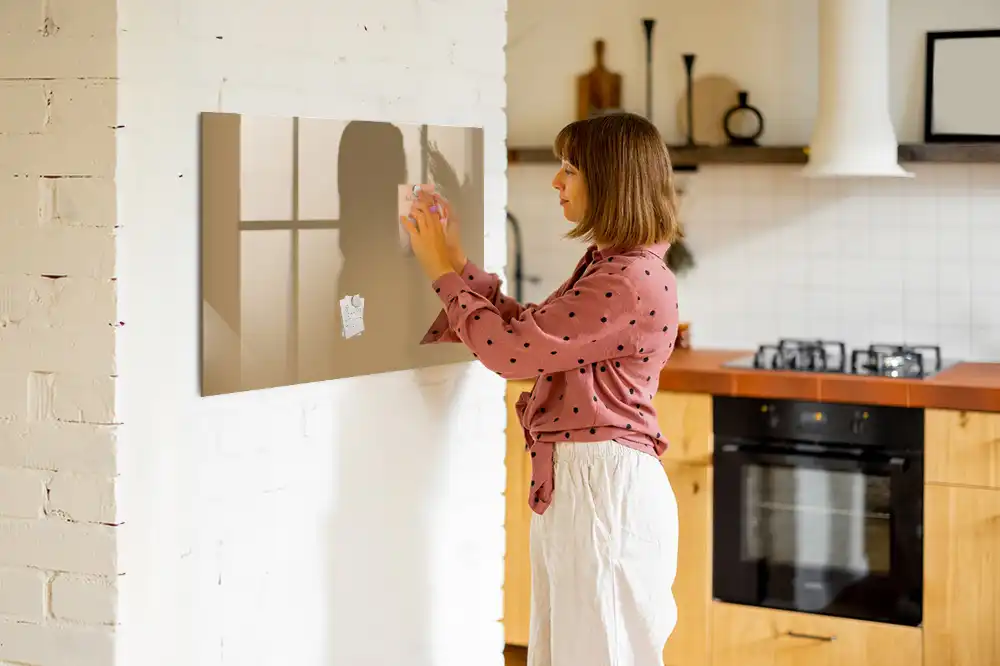 Tableau magnétique décoratif beige foncé