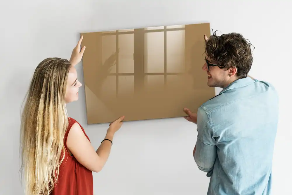 Tableau magnétique décoratif beige foncé