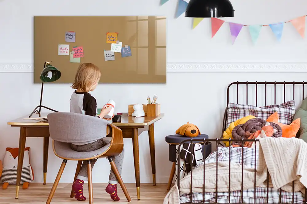 Tableau magnétique décoratif beige foncé