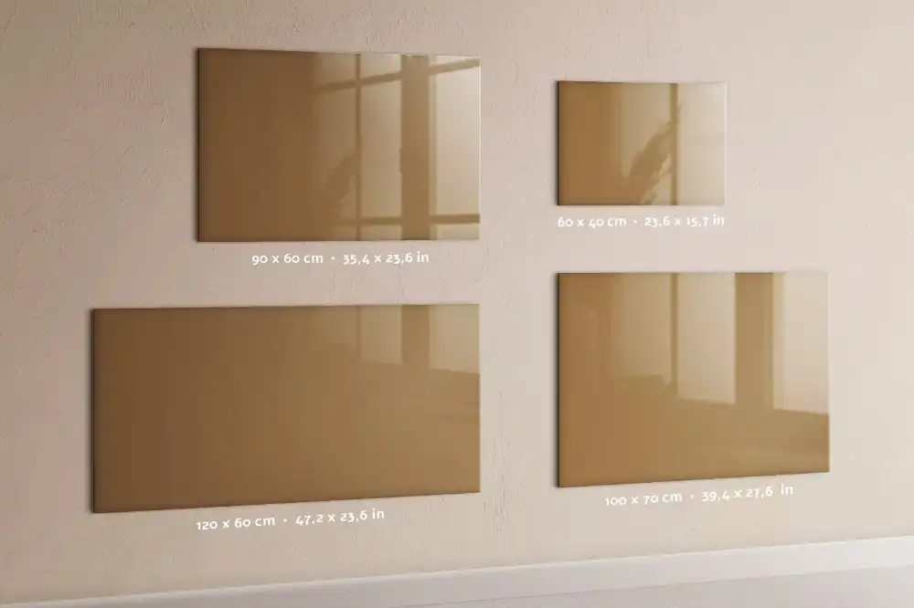 Tableau magnétique décoratif beige foncé